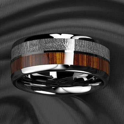 Men'S Stainless Steel Ring for Business - Stylish Design for Weddings - a Romantic Engagement And Holiday Gift, Perfect for Couples, Fathers, And Friends