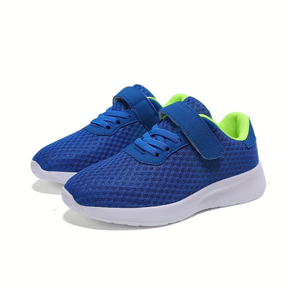 Youngsters' Breathable Mesh Sneakers with Closure - Lightweight EVA Sole, Black & Orange Accents, Low-Top Casual Sports Shoes for Boys & Girls, Spring Summer Fall Play & Daily Wear, Youngsters Sneakers, Youngsters'S Footwear,