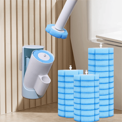 AJOOYC WC Brush Set - Including Toilet Brush - with Wall Mount And Interchangeable Brush Heads, Suitable for Household, Bathroom WC, Salons, Hotels, Bathroom Accessories, Home Decor, Summer Items, Toilet Brush
