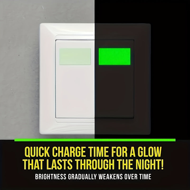 One Roll of Glow-In-The-Dark Tape, Adhesive Tape for Night Visibility, Safety Warning Tape for Security, And Home Decor.