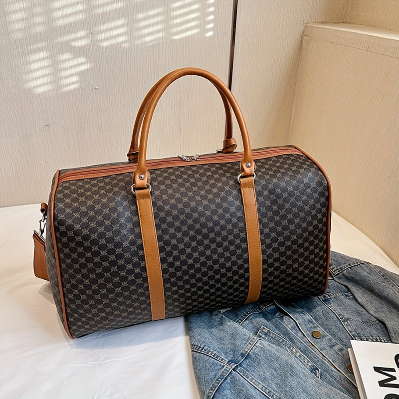 Stylish Travel Bag for Men and Women, Large Capacity Tourist Bag, Business Sports Gym Bag, Daily Commuting Outing Weekend Trip, Suitable for All Four Seasons, Clothes Luggage Bag