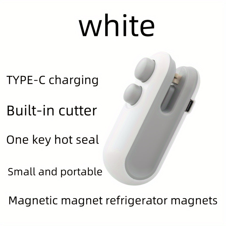 USB Rechargeable 2-in-1 Mini Heat Sealer & Snack Bag Machine