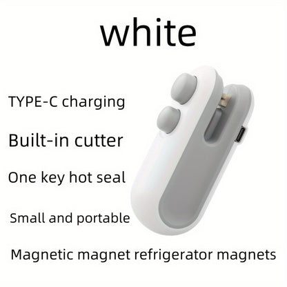 USB Rechargeable 2-in-1 Mini Heat Sealer & Snack Bag Machine