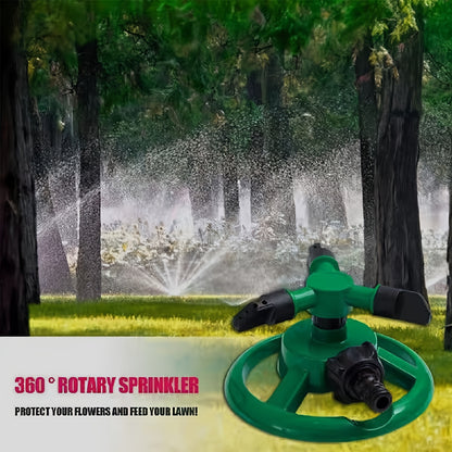 360-Degree Rotation Sprinkler Head, Manual Lawn Irrigation Sprinkler with Adjustable Spray Nozzles, Durable Plastic Garden Sprinkler for Efficient Plant Watering and Outdoor Landscaping