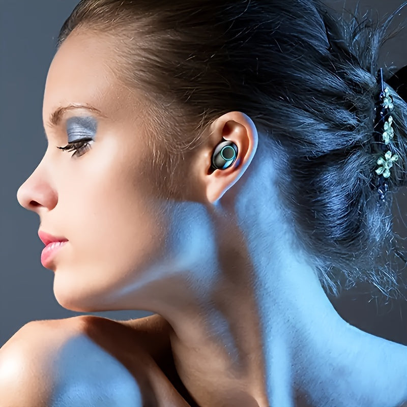 ANKRIYUL Wireless Earbuds Stereo Headset Sport Headphones in Ear Earphones with Charging Case